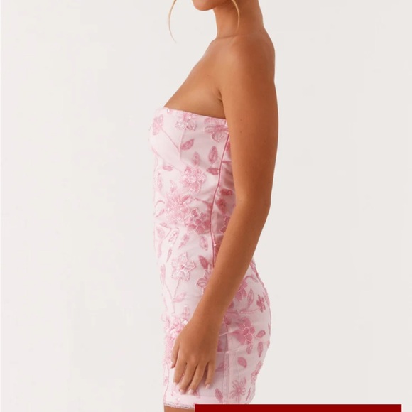 Peppermayo Pink Strapless Dress - Picture 4 of 6